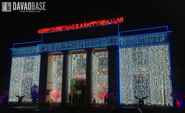 Davao City Hall during Christmas season