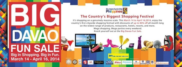 big davao fun sale shopping discounts march 14 april 16 2014