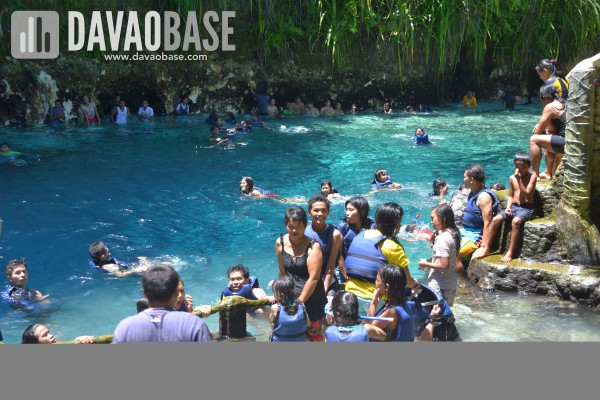 crowd in Enchanted River