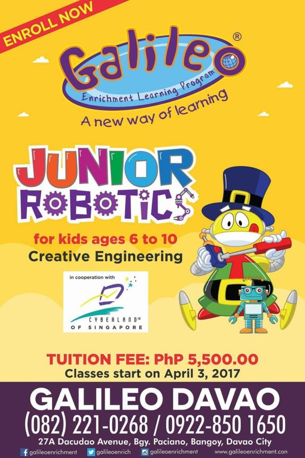 davao summer classes 2017 galileo junior robotics class