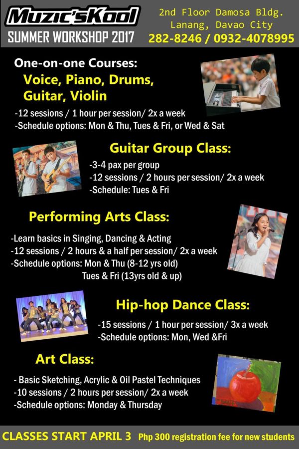 davao summer classes 2017 muzicskool