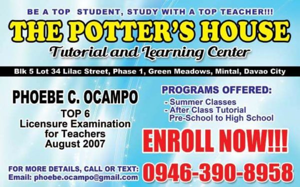 davao summer classes 2017 the potters house
