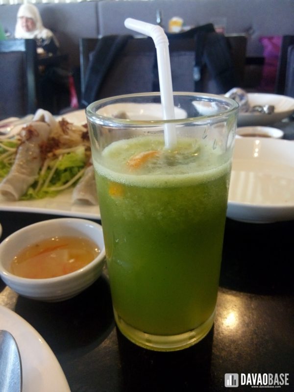 fresh citrus herb juice at Hanoi Vietnamese Cuisine