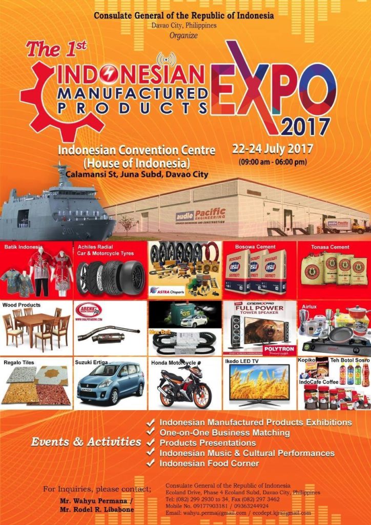 indonesian expo manufactured products 2017