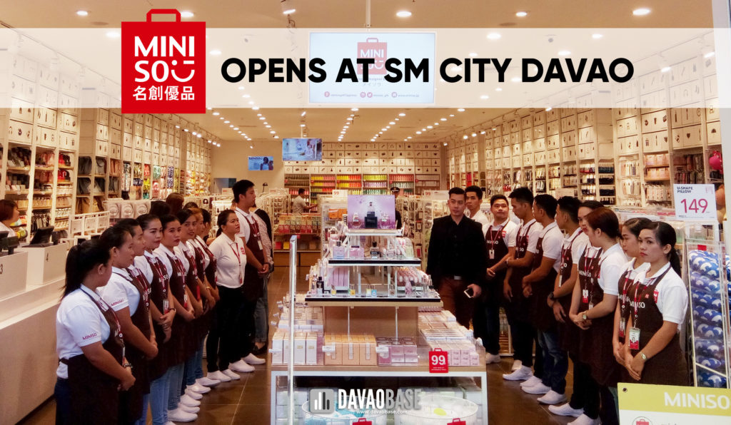 Miniso Opens at SM City Davao on August 11, 2017