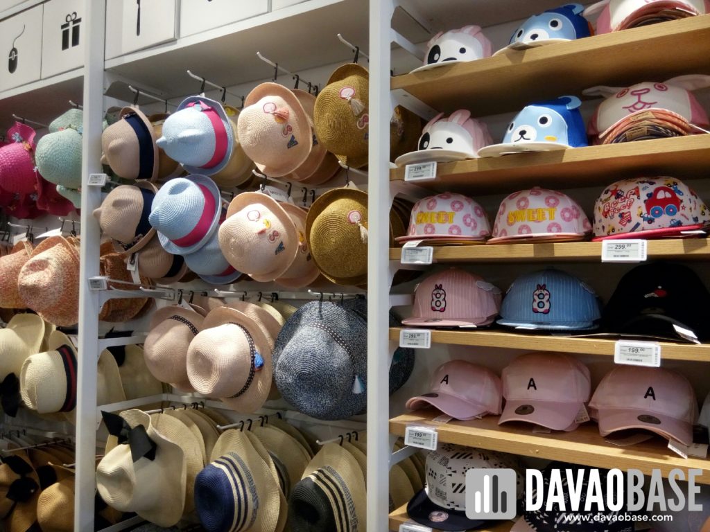 hats and caps at Miniso Davao