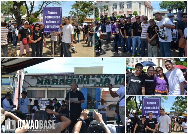 Ateneo community present during the Million People March Davao at Rizal Park