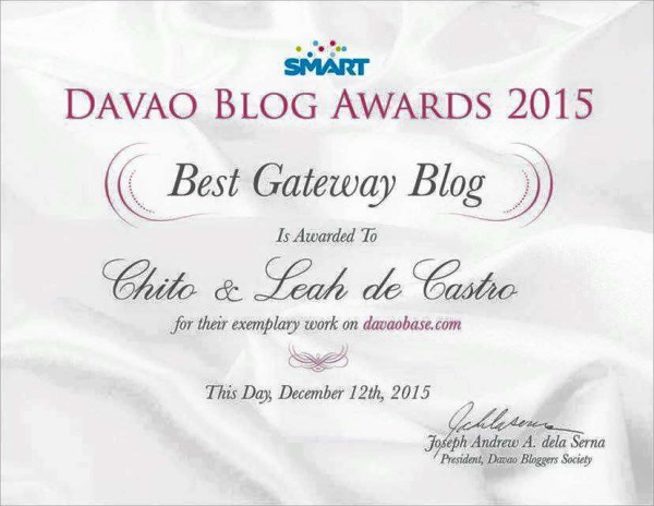Davao Blog Awards 2015