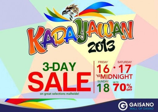 Gaisano Mall Kadayawan Sale