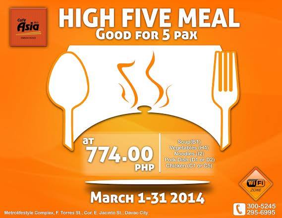 High Five Meal promo