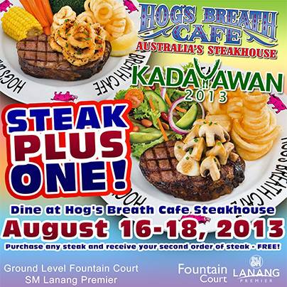 Hogs Breath Cafe Kadayawan promo