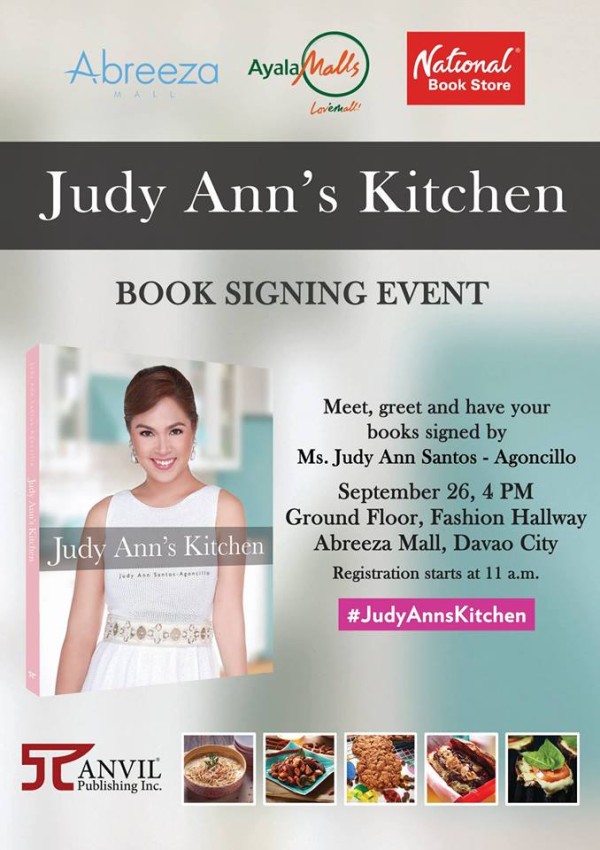 Judy Ann's Kitchen book signing in Davao