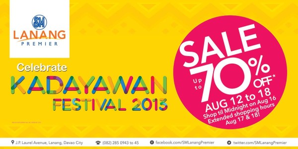 Kadayawan Sale at SM Lanang Premier