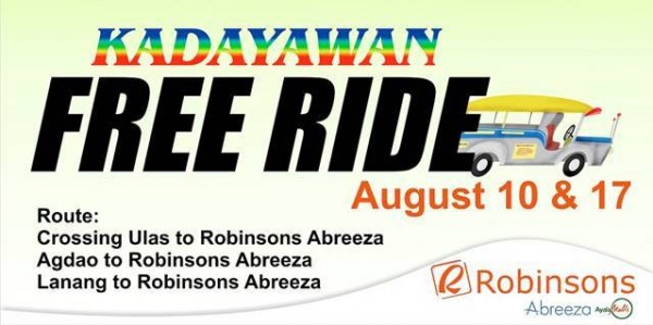 Kadayawan free ride