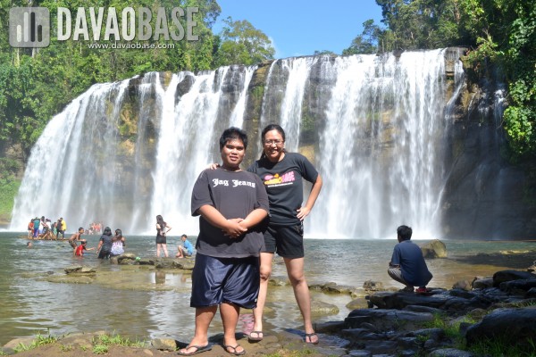 Cousins Paolo and Leah in Tinuy-an Falls