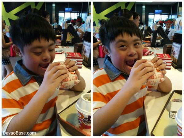 Yung happy ka lang to see your burger!