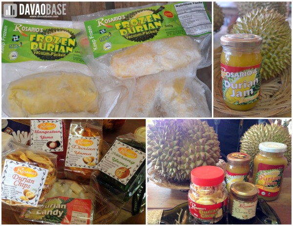 Rosario's durian products