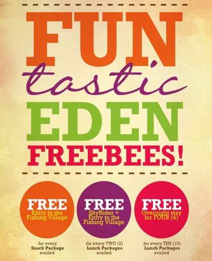 Eden Nature Park freebies for resort package