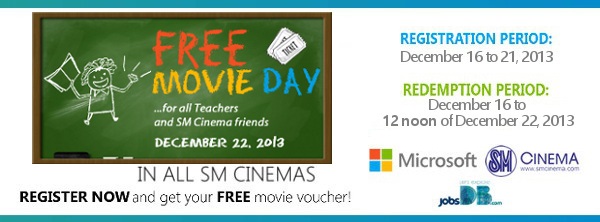 free movie at SM Cinemas