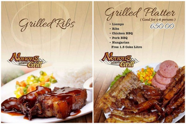 Nonong Grill specialties