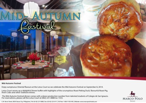 marco polo hotel lotus court mid-autumn festival september 8 2014
