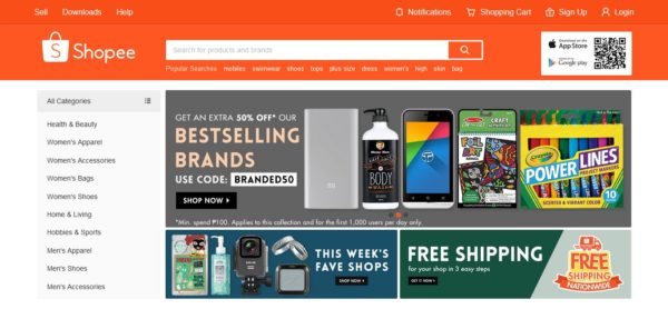 online shopping from the philippines shopee