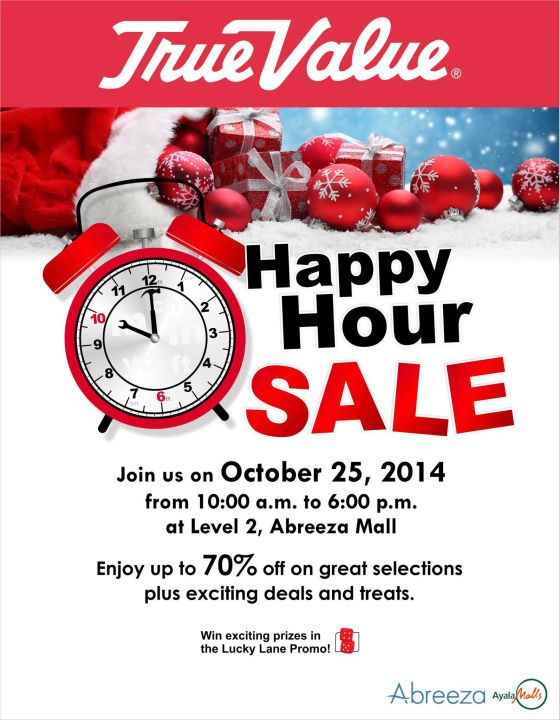 true value happy hour sale october 25 2014 abreeza mall
