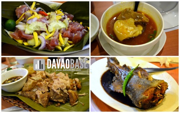 yellow fin kinilaw balbacua adobong tuna buntot lechon kawali